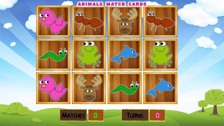 ABC Animals Game For Kids: Match Card & Vocabulary