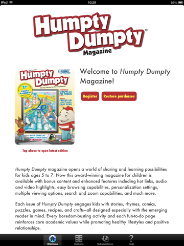 Humpty Dumpty Magazine - náhled