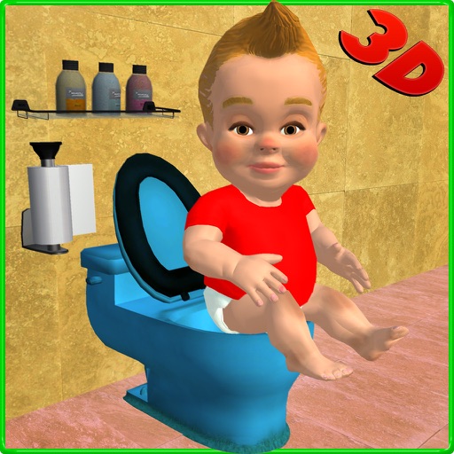 Baby Toilet Training Simulator 3D Icon