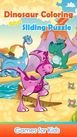 Game screenshot Dinosaurs Coloring Book & Sliding Pages Kids Games mod apk