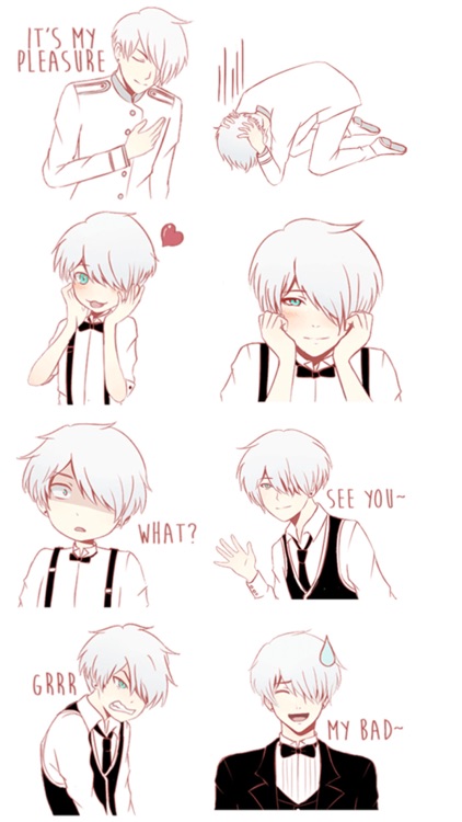 Cute Butler Stickers