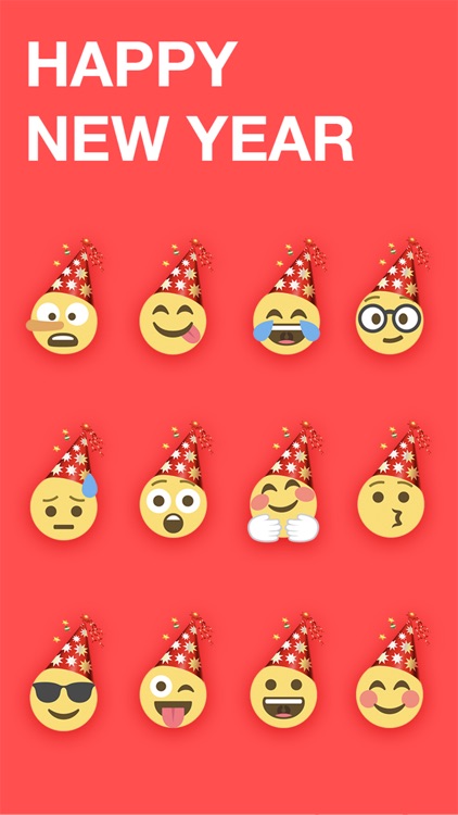 New Year Emoji - Emojis Sticker For iMessage screenshot-3