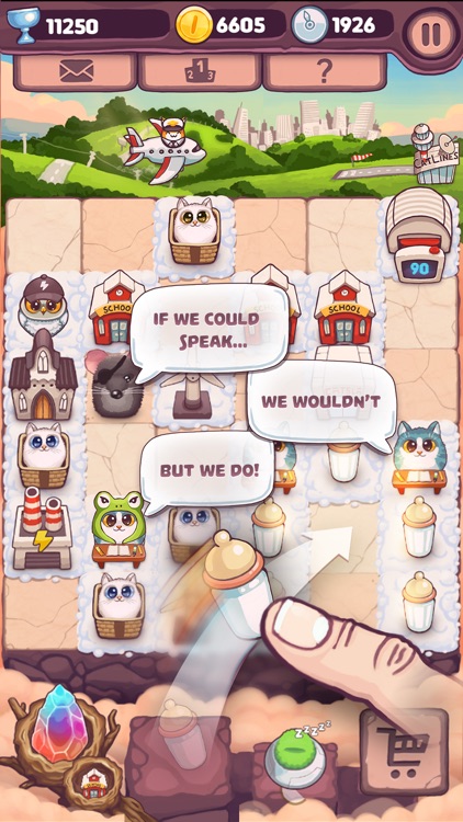 Catomic Match 3: Space Cats and Atomic Owls Puzzle