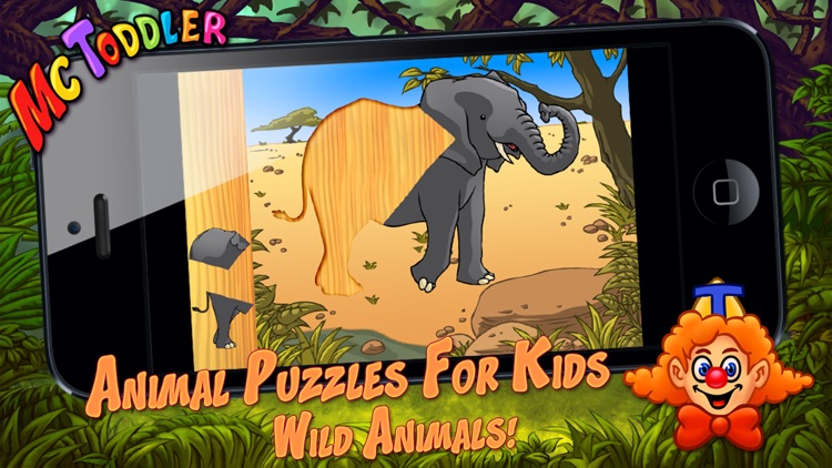 Free Wild Animal Puzzles for Kids and Toddlers screenshot-3