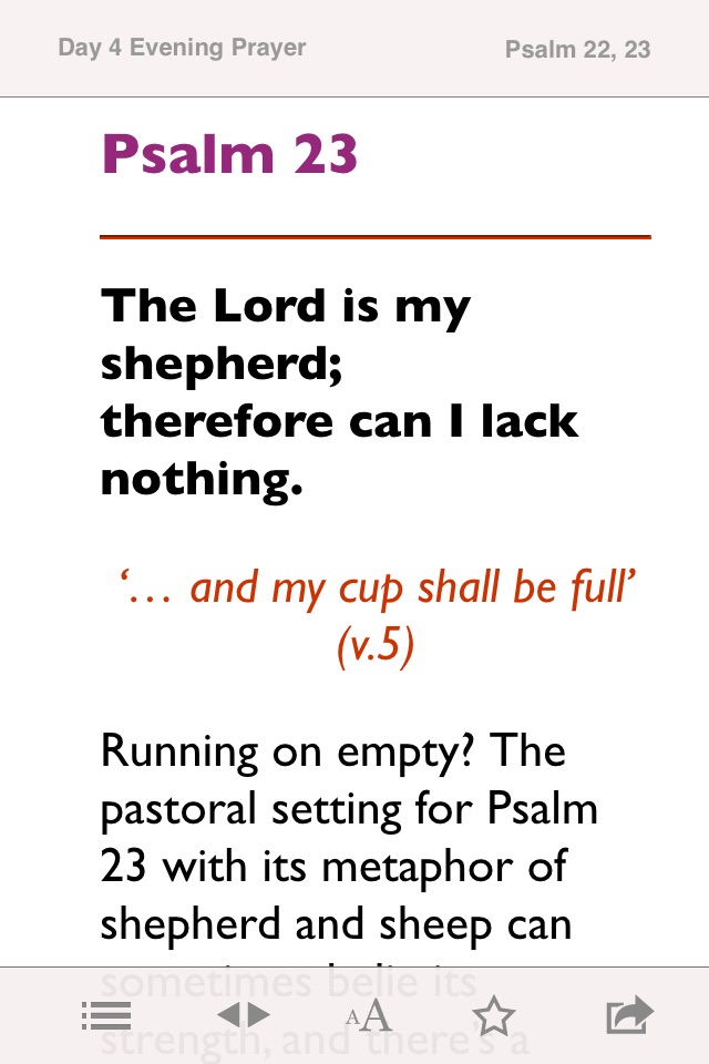 Reflections on the Psalms: Bible notes from CofE screenshot 2