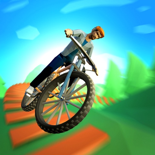 Downhill Mountain Biking 3D Icon