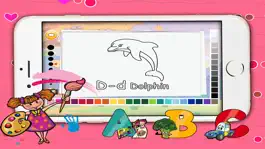 Game screenshot животные ABC книжка-раскраска рисование для детей apk