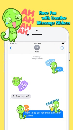 Chameleon Emoji Stickers(圖2)-速報App