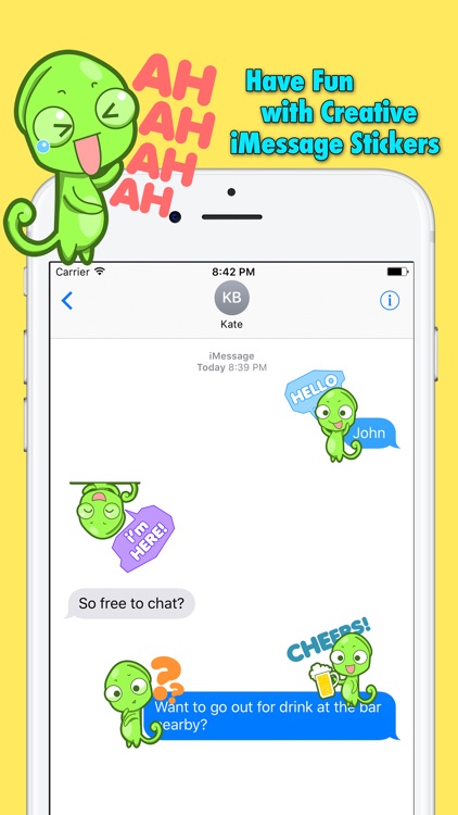 Chameleon Emoji Stickers