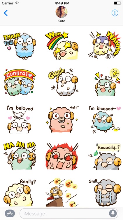 Freaky The Lamb Stickers
