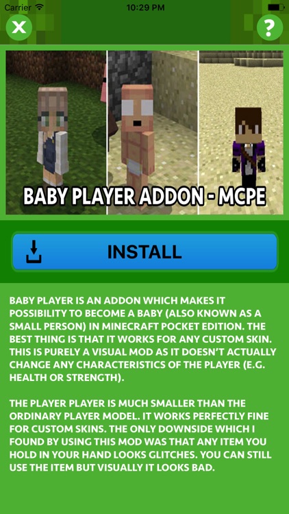 BABY ADDONS for Minecraft Pocket Edition PE
