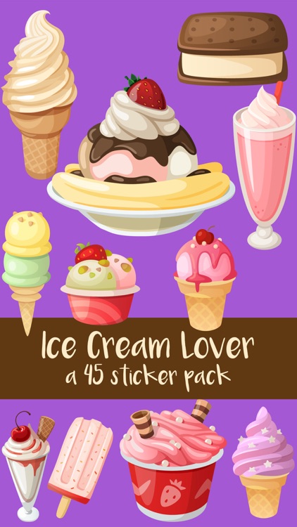 Ice Cream Lover Sticker Pack