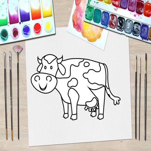 Coloring Game For Kid Animals Icon