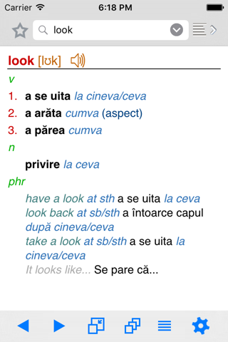 Lingea English-Romanian Advanced Dictionary screenshot 2