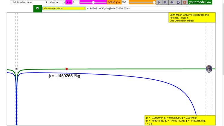 Earth Moon Escape Velocity Lab screenshot-3