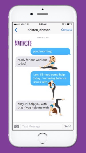 Yoga Stretching and Fitness Sticker Pack(圖2)-速報App