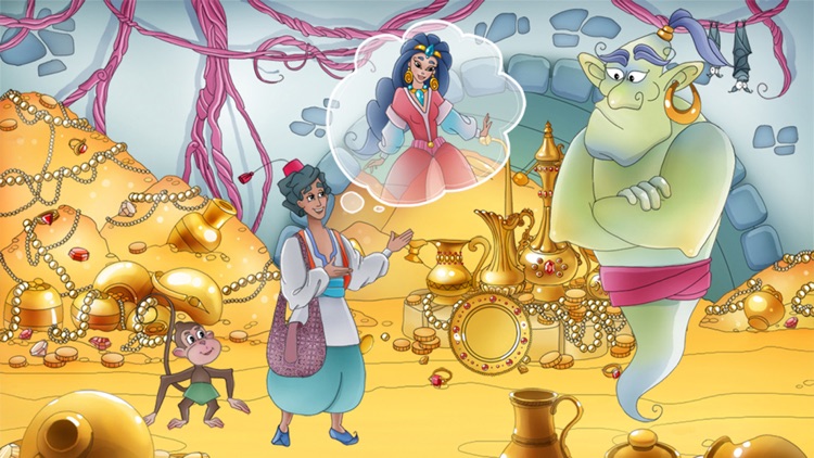 Aladdin and The Magic Lamp - Interactive Kids Book screenshot-4