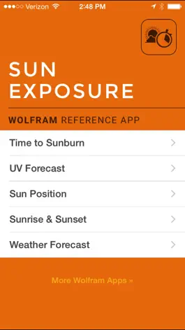 Game screenshot Wolfram Sun Exposure Reference App mod apk