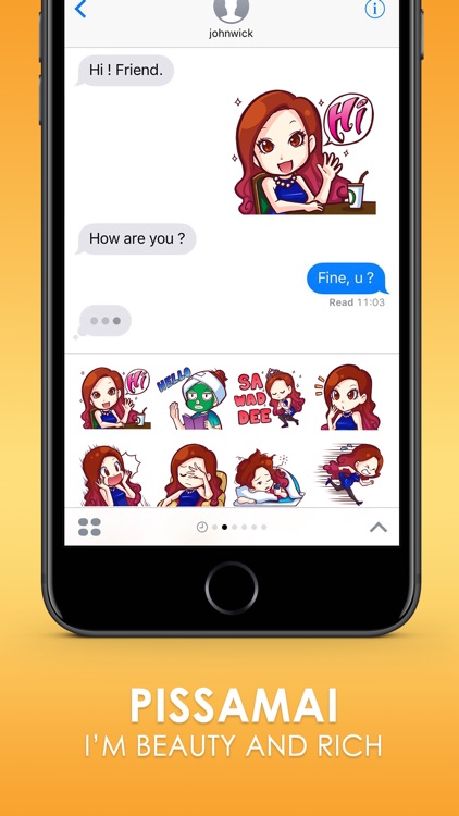 Pissamai Stickers Emoji Keyboard By ChatStick