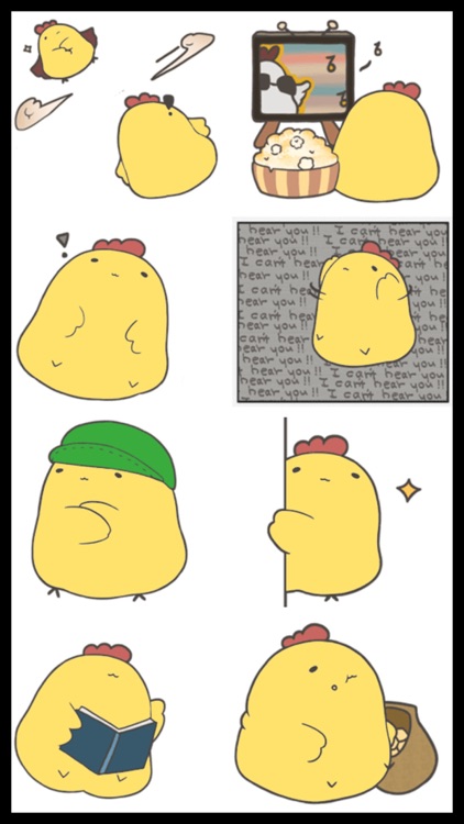 Fat Chicken Stickers