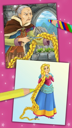 Rapunzel Magic Princess Kids Coloring Book – Pro(圖4)-速報App