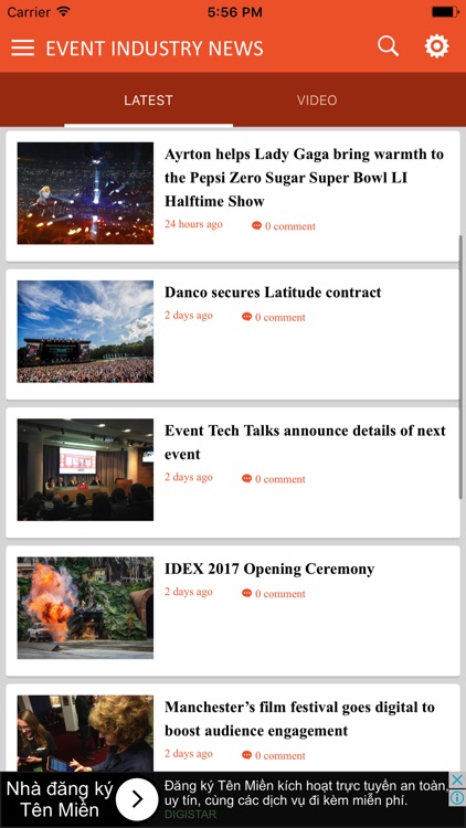 Event Industry News 2017