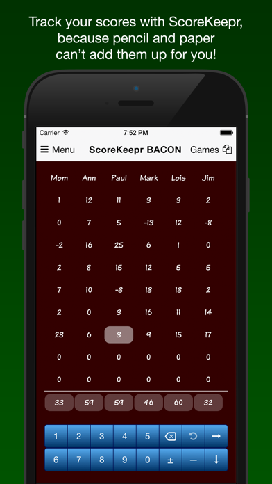 How to cancel & delete Score Keeper BACON from iphone & ipad 1