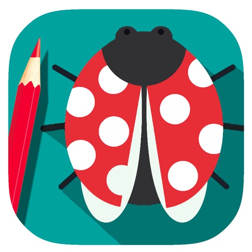 Ladybug Coloring Page Game For Kids Edition Icon