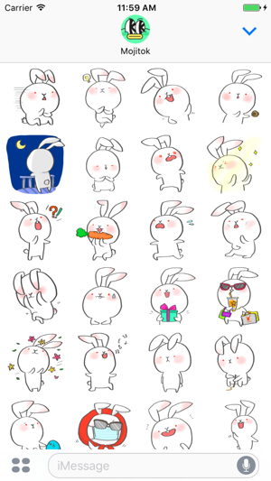 Ordinary Rabbit Tokhee Stickers(圖2)-速報App