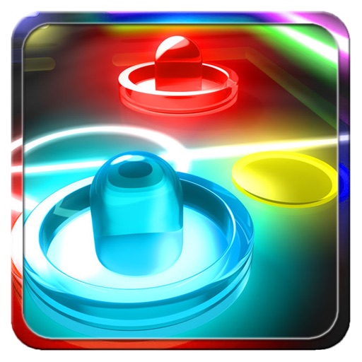 Air Hockey - Glow Stars Neon Light Touch Hockey