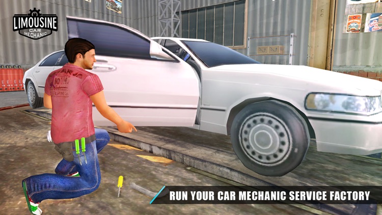 Limousine Car Mechanic 3D Sim– Auto Repair Station screenshot-3