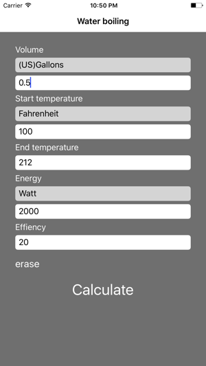 Water Heating Calculator