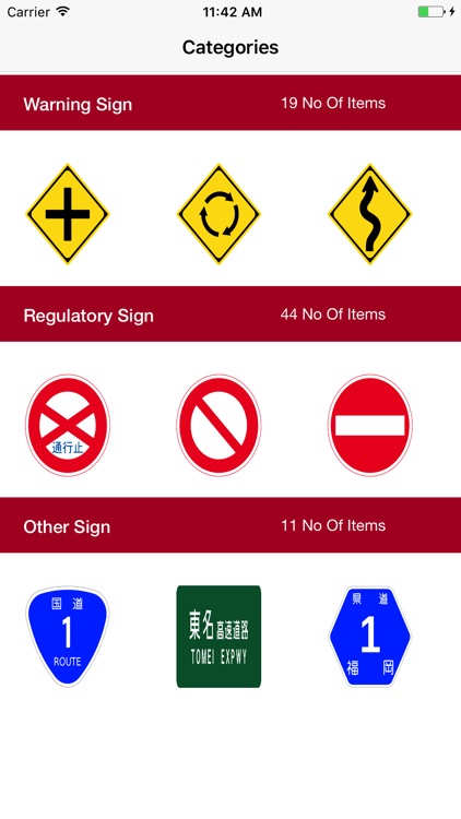 Japan Traffic Signs