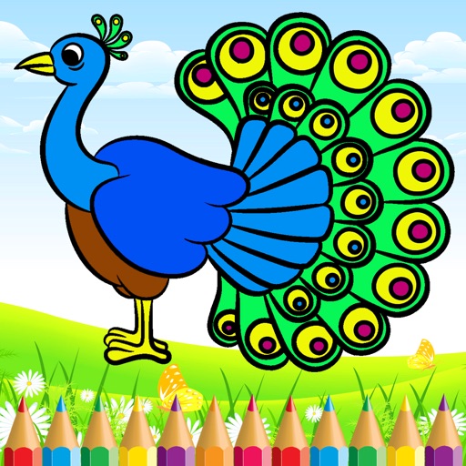 Bird Painting - Coloring Book and Drawing for Kids Icon