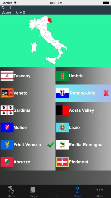 Italy Region Maps and Flags