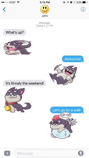 Fun Puppy Husky Stickers(圖3)-速報App