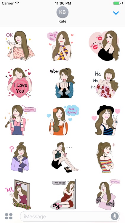 Ashley The Sexy Girl In Love Sticker