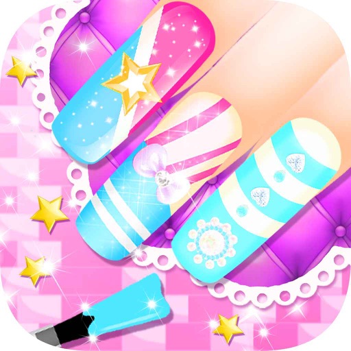 Princess Manicure - girl painted nail polish salon icon