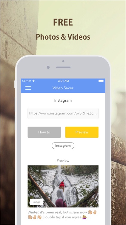 Repost for Instagram Photo Video - No watermark