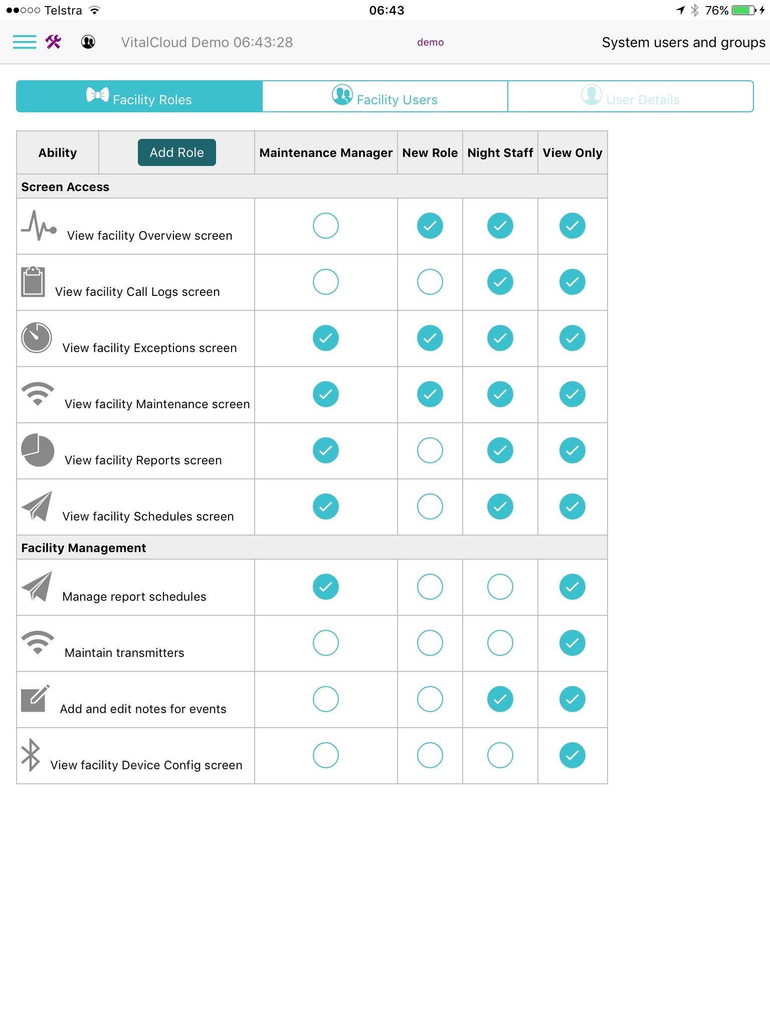 VitalCloud screenshot 2