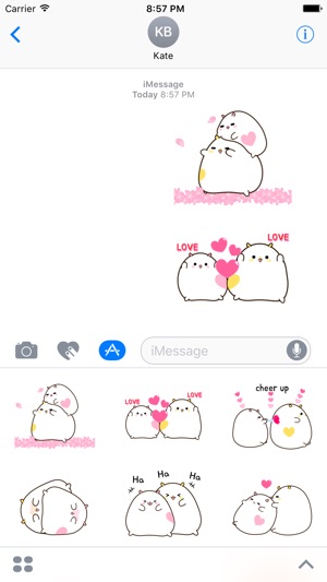 Hamsoji - Fat & Lazy Hamster Animated Gif Stickers(圖3)-速報App