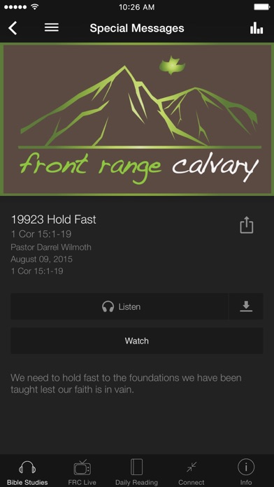 How to cancel & delete Front Range Calvary Chapel from iphone & ipad 2