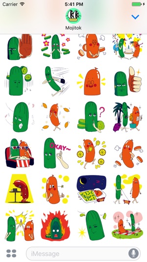 Cucumber&Sausage Couples Stickers(圖3)-速報App