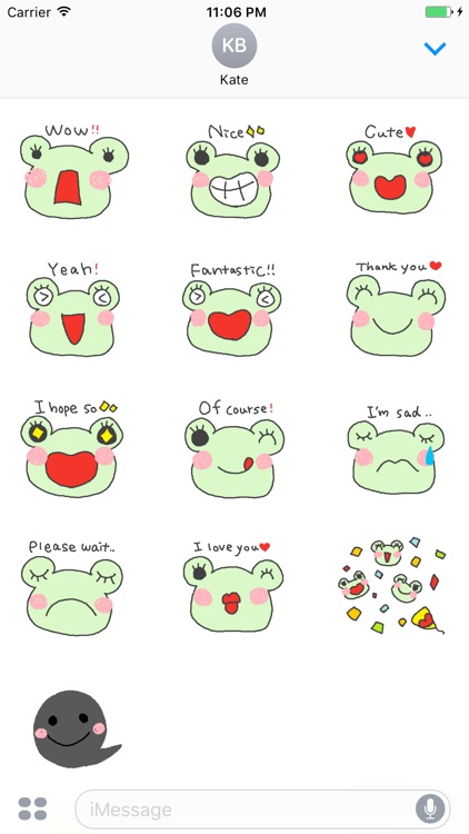 Banjo The Cute Frog Stickers