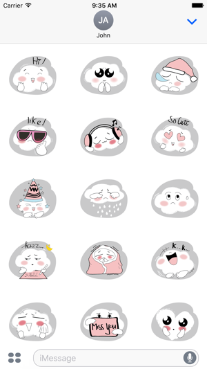 Cute Cloud Stickers(圖3)-速報App