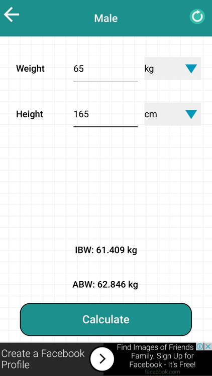 Ideal Body Weight Calculation