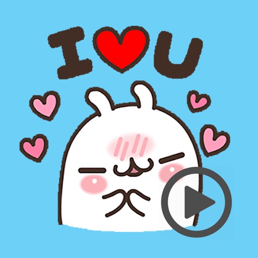 Lovely Rabbit Love Animated iOS App