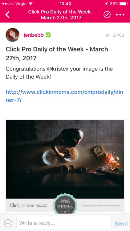 Clickin Moms Member Forum App