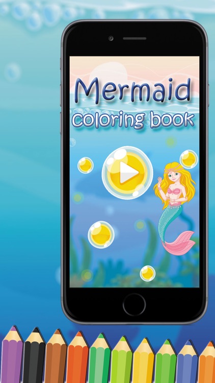 Mermaid Coloring Book Game for Kids