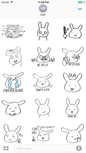 Ulrica The Sweet Bunny English Stickers(圖2)-速報App